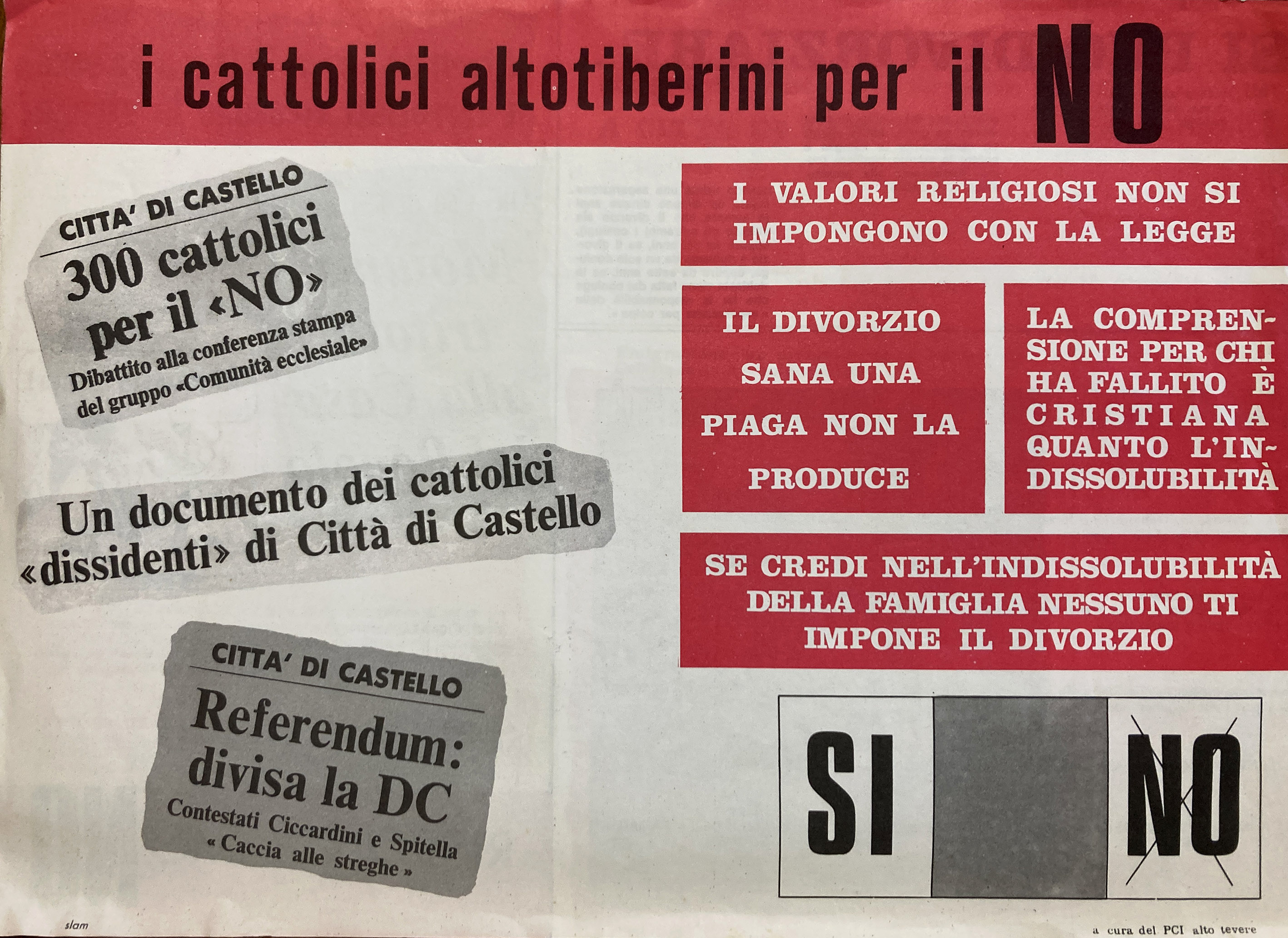 Manifesti Referendum per il Sì