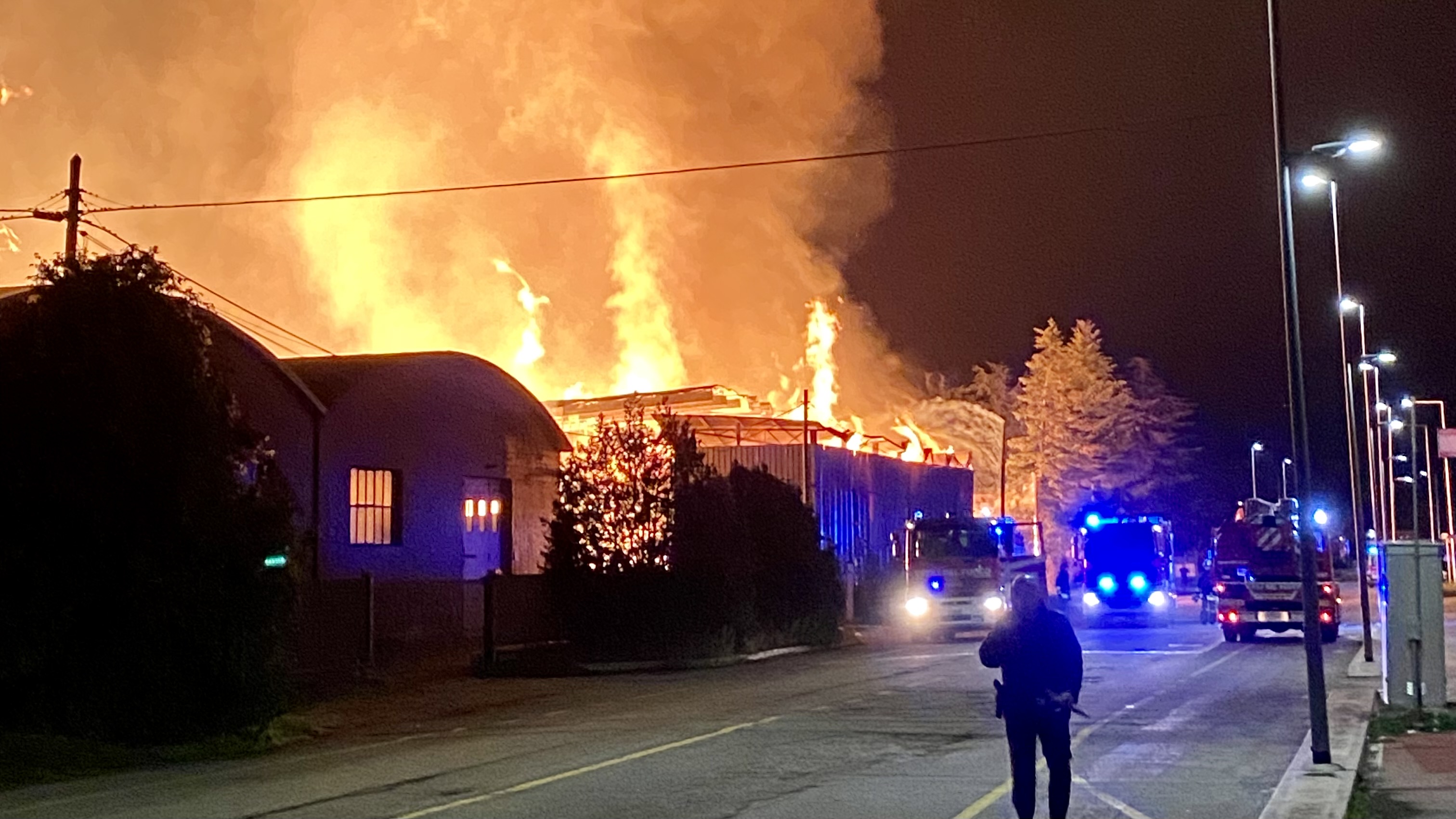 Incendio Donati legnami 